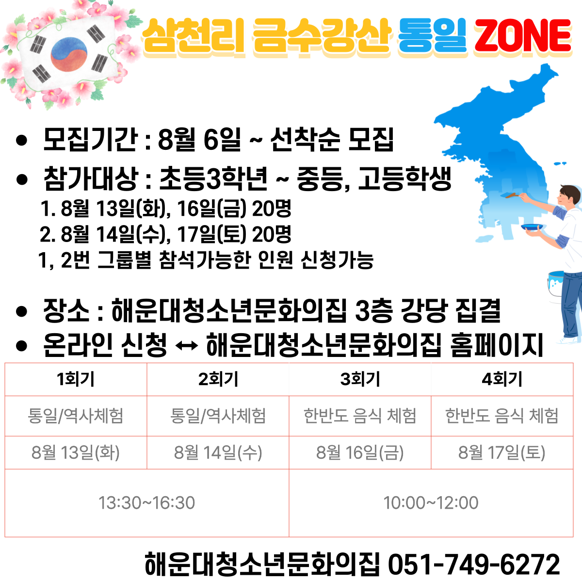 [청소년통일프로그램] 삼천리 금수강산 통일ZONE  역사 체험